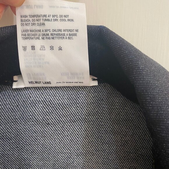 Helmut Lang Dark Denim Button-Up Trucker Jacket, XS, NWT - Picture 3 of 10